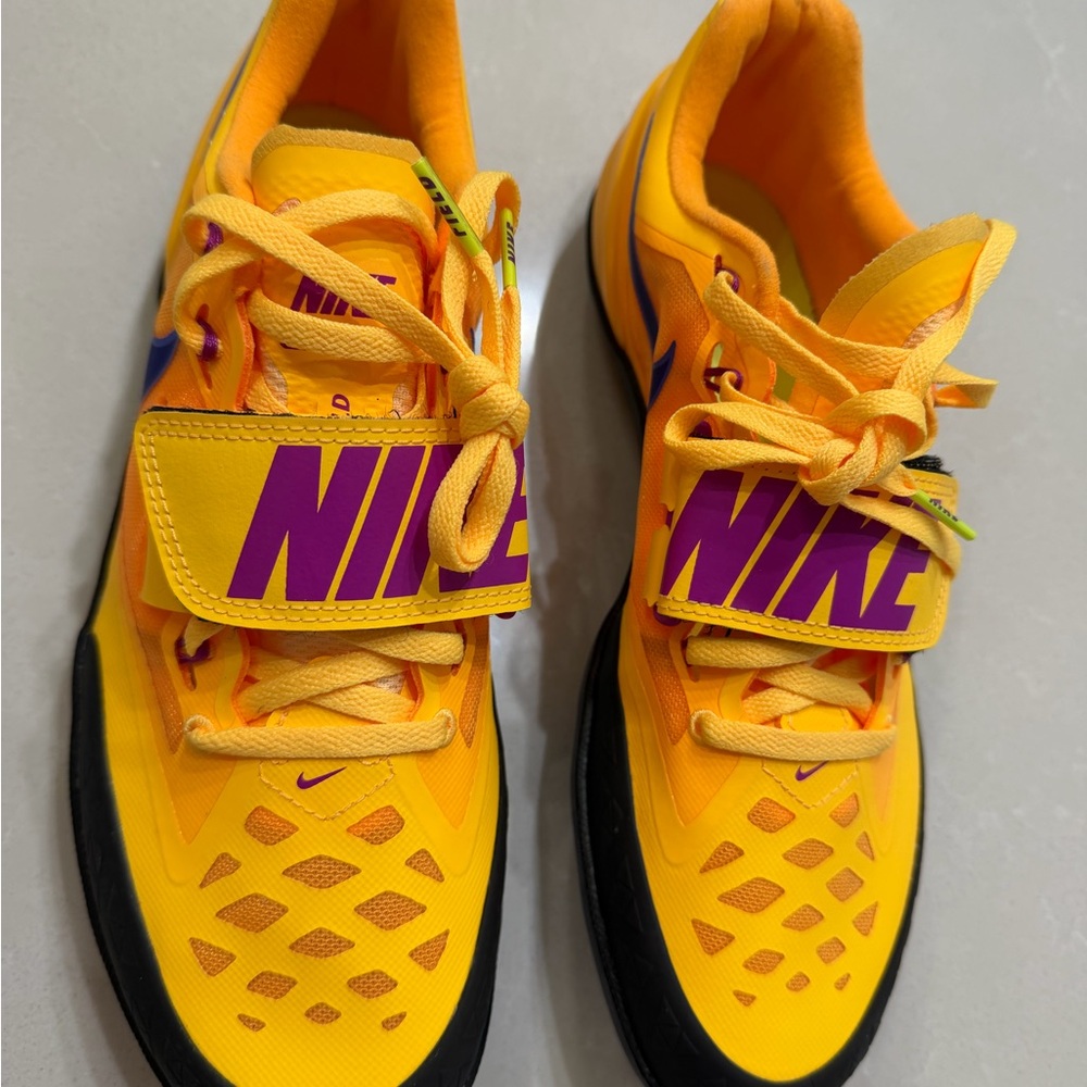 New Nike Zoom Rotational Track & Field Throwing Shoes Orange/Purple, 8.5/EUR 42